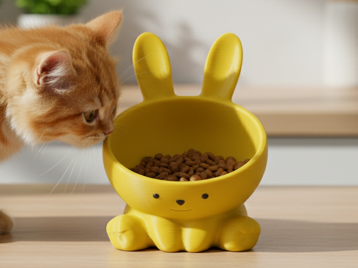 A Cute Bunny Pet Bowl