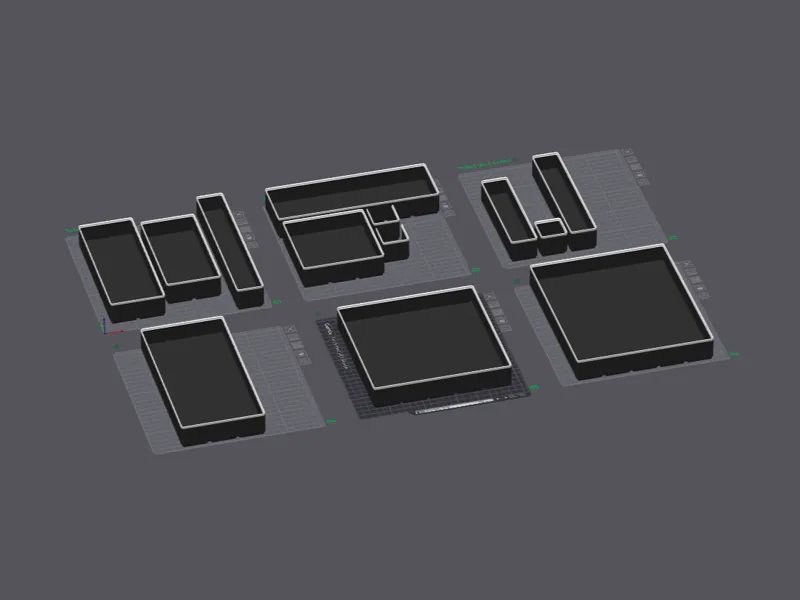 Gridfinity Bins (12 Sizes)