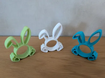 Easter Bunny with Fluffy Ears | Easter Gift Rocher