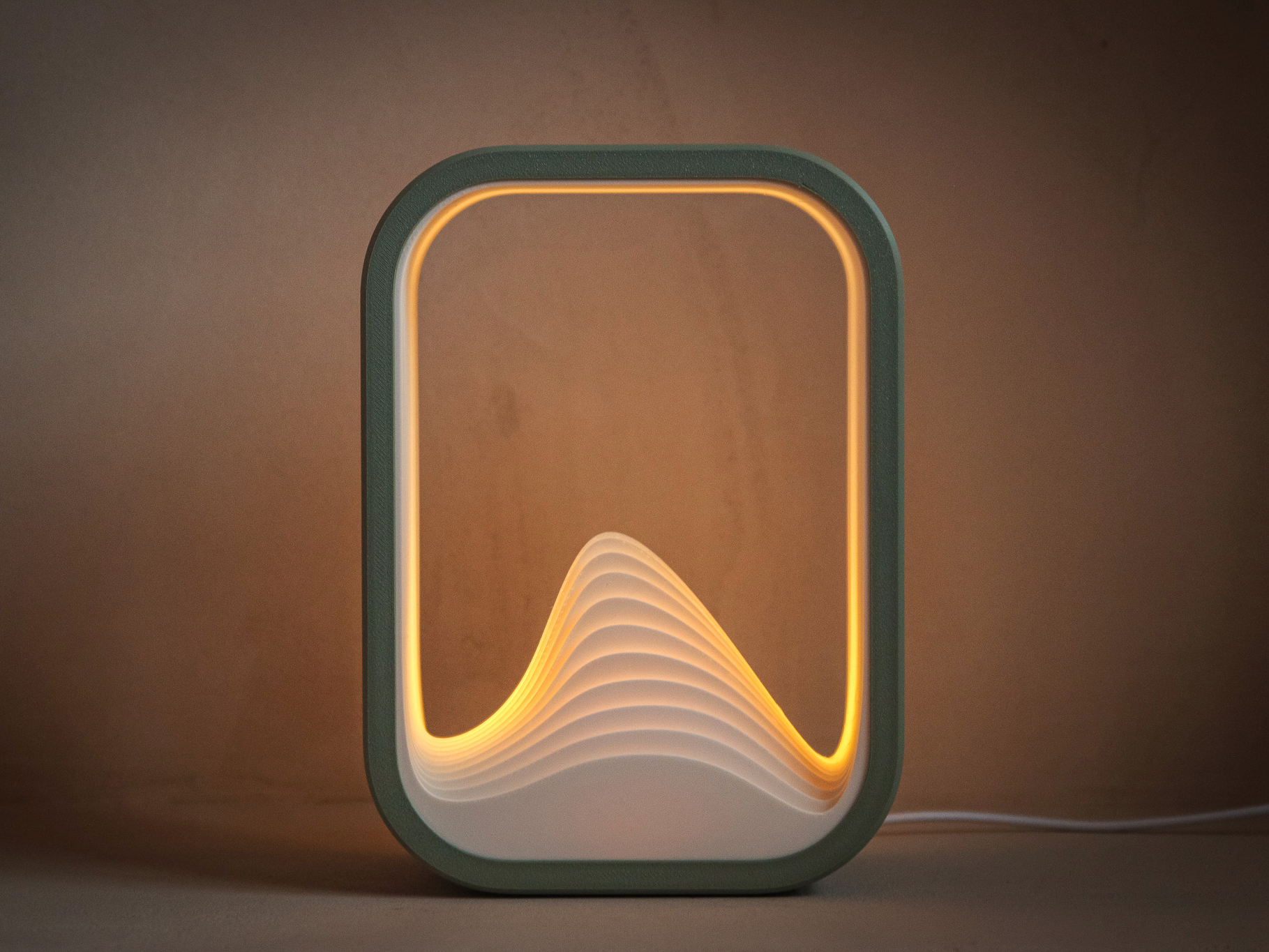 Miniatura 1 do modelo 3D Design Lamp - The Wave