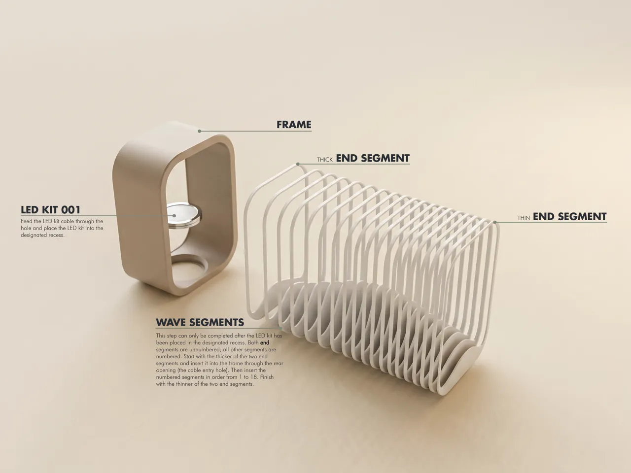 Design Lamp - The Wave view 4
