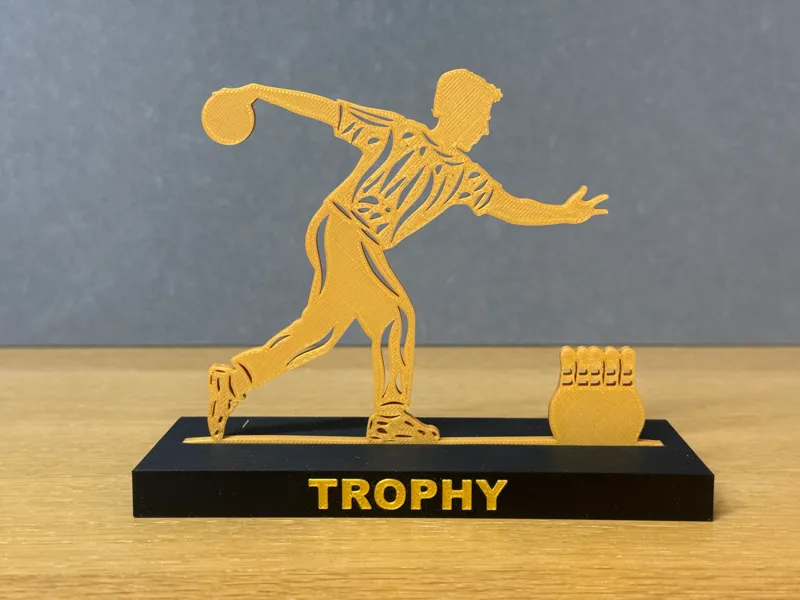 Bowling Trophy Male