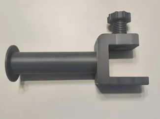 Spool holder with clamp