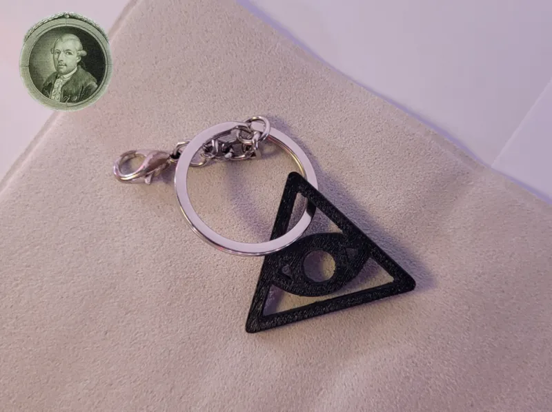 Illuminati 3d keychain