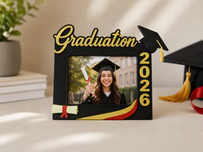 Graduation 2026 Photo Frame 10x15cm Landscape Form