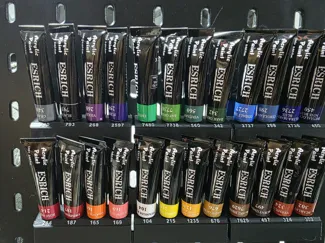 Paint Tube Rack with label inserts for IKEA Skadis