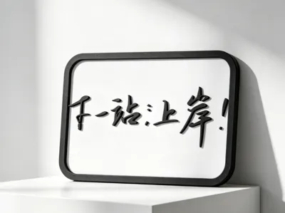 Next Stop: Success - Motivational Text for College & High School Entrance Exams - Lucky Ornament for Civil Service Exam Success