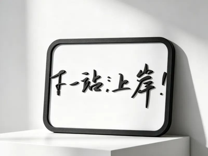 下一站 上岸-高考中考励志文案-考公上岸好运摆件