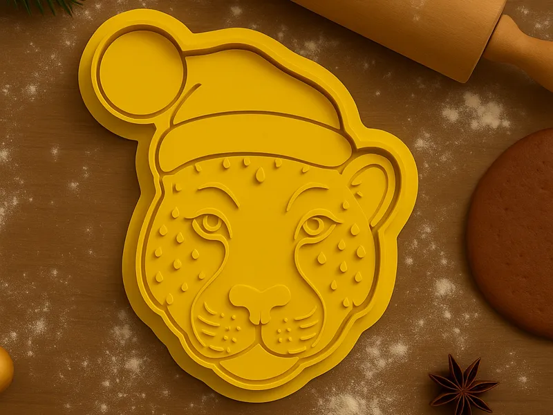 Keksausstecher Leopard Weihnachten