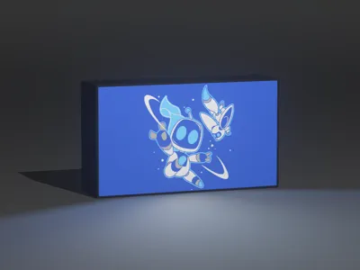 Astrobot and pet friend Lightbox