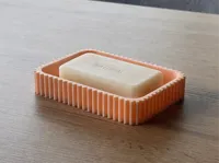 Ribbed Soap Dish – Minimal Bathroom Organizer