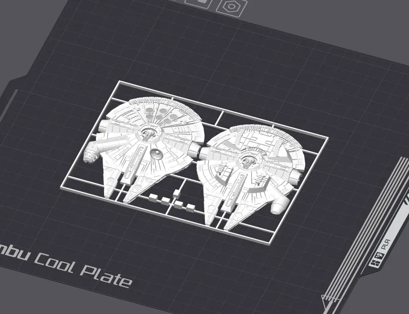 Millennium Falcon Kit Card - High Definition 