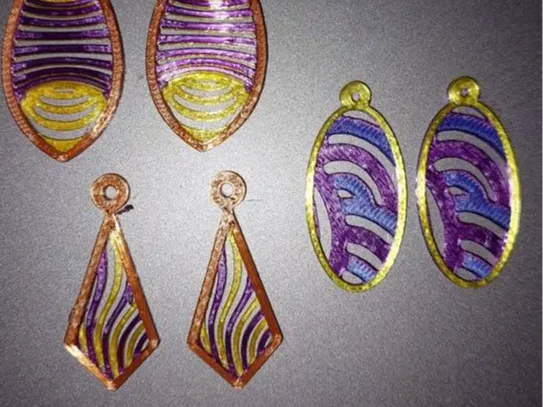 Triple layer Earring Designs - Triple set 3