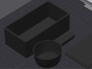 frost futter box mit sieb und deckel