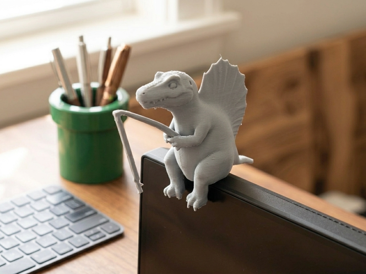 dino Sitting Spinosaurus Monitor Buddy  desk decor