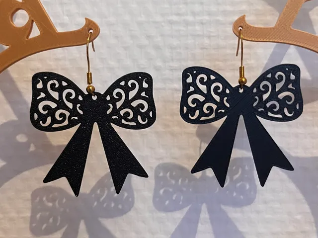 Earrings - Christmas Bow