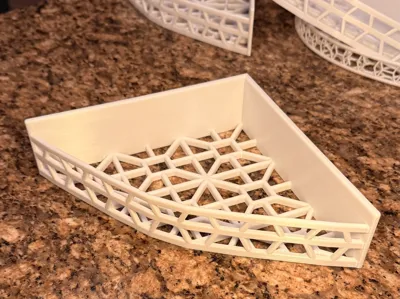 Sturdy Ornate Shower Shelf