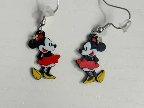 Modelo para impresión 3D: Orecchini Minnie 2D — referencia de MakerWorld