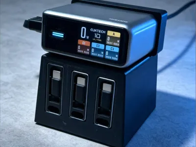 Cuktech 10 Ultra Charger Retractable Cable Base