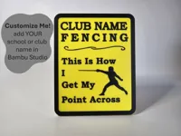 Fencing Sign