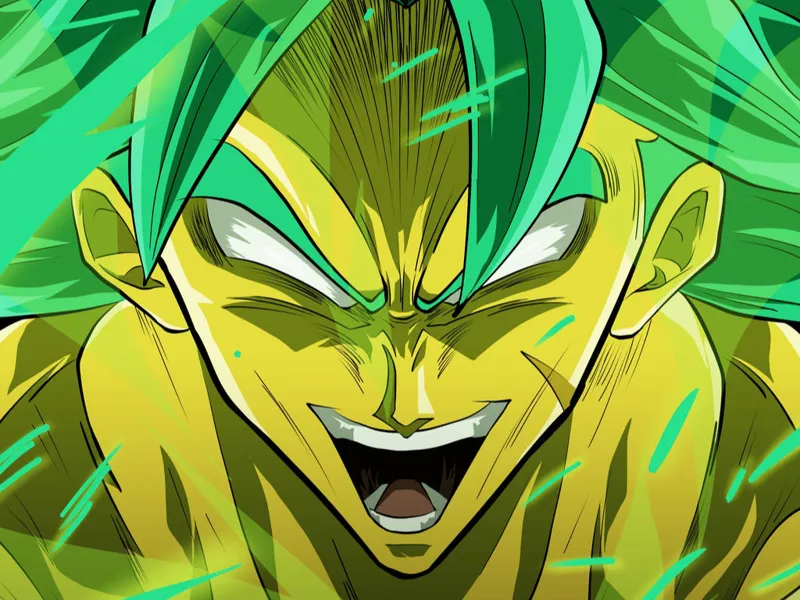 Broly géant - 4 plaques 