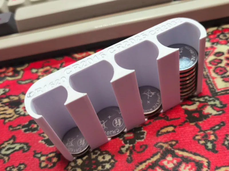 Battery Organizer CR1620, CR2016, CR2025 & CR2032