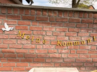 Kommunion Girlande Banner mit Taube