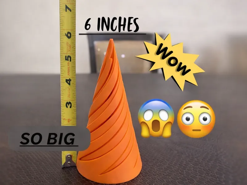 jumbo (big) Spiral Fidget cone