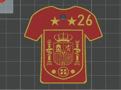 Spain 2026 jersey keychain