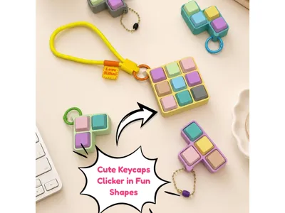 Keycaps Clicker – in Fun Shapes Fidget Toy