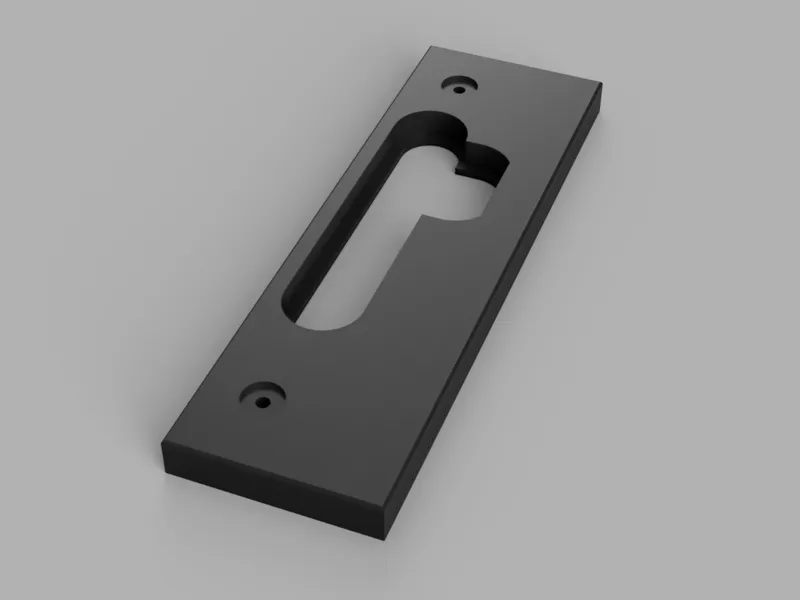 Strike plate (sluitplaat) router jig 127x23.5 (R)