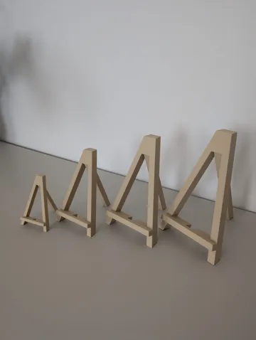 Marco decorativo: A-Frame Display Easel (Print-in-Place, 4 Sizes) — vista de referencia 5