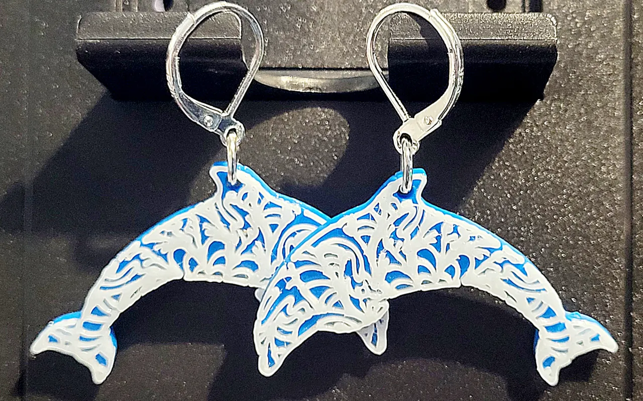 Dolphin Earrings - Two Designs view 3