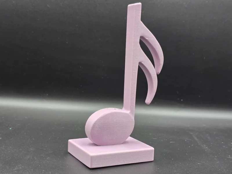 Elegant Sixteenth Note -Musical Abstract Sculpture
