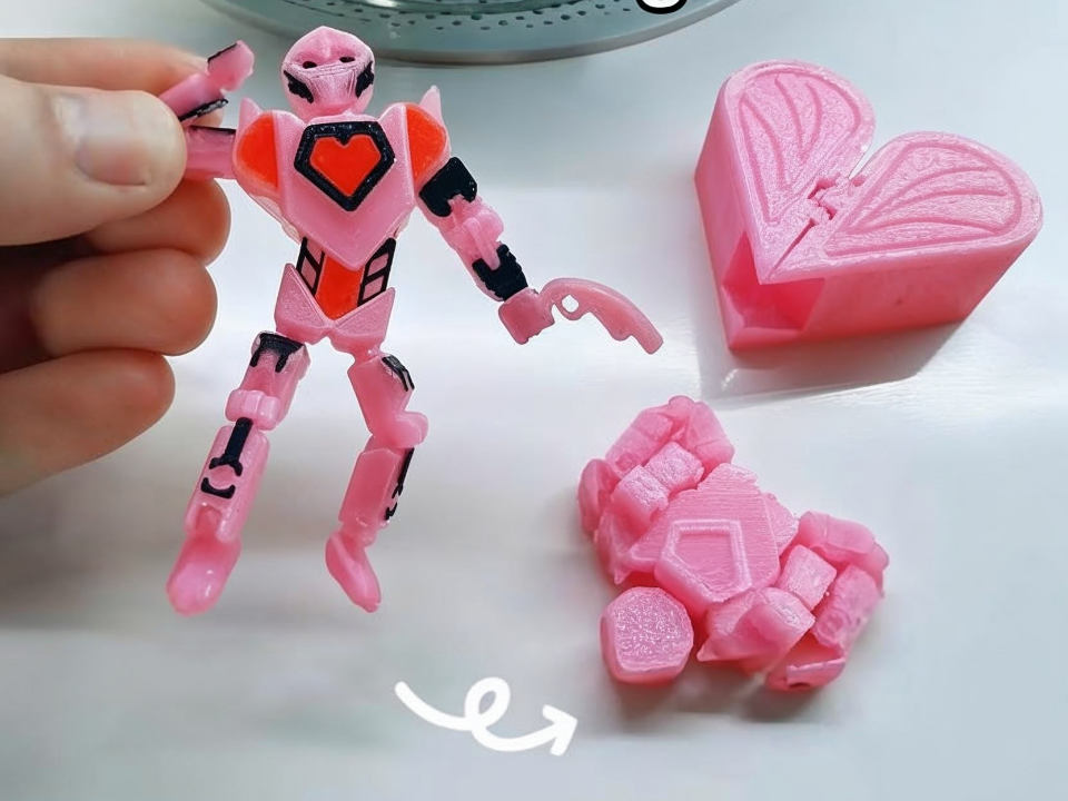 The LoveBot- A Valentines themed Transformers Toy