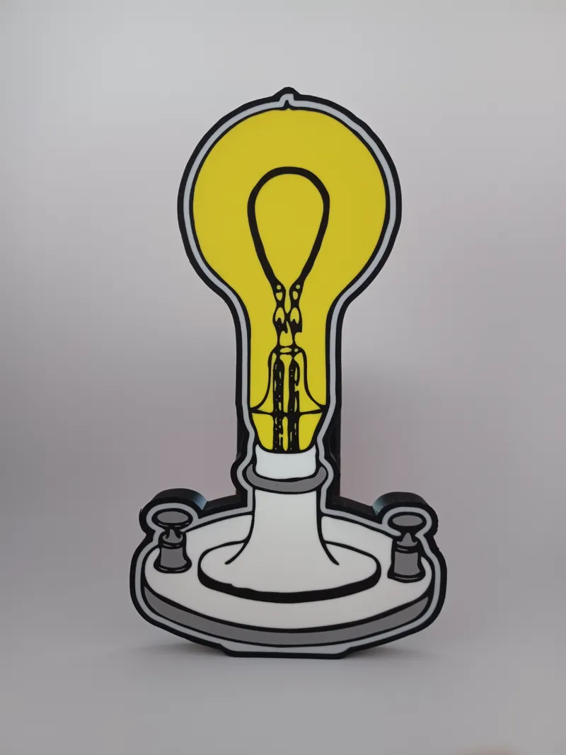 Edison Lamp Lightbox