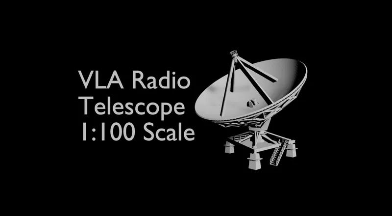 VLA Radio Telescope (1:100 Scale Model)