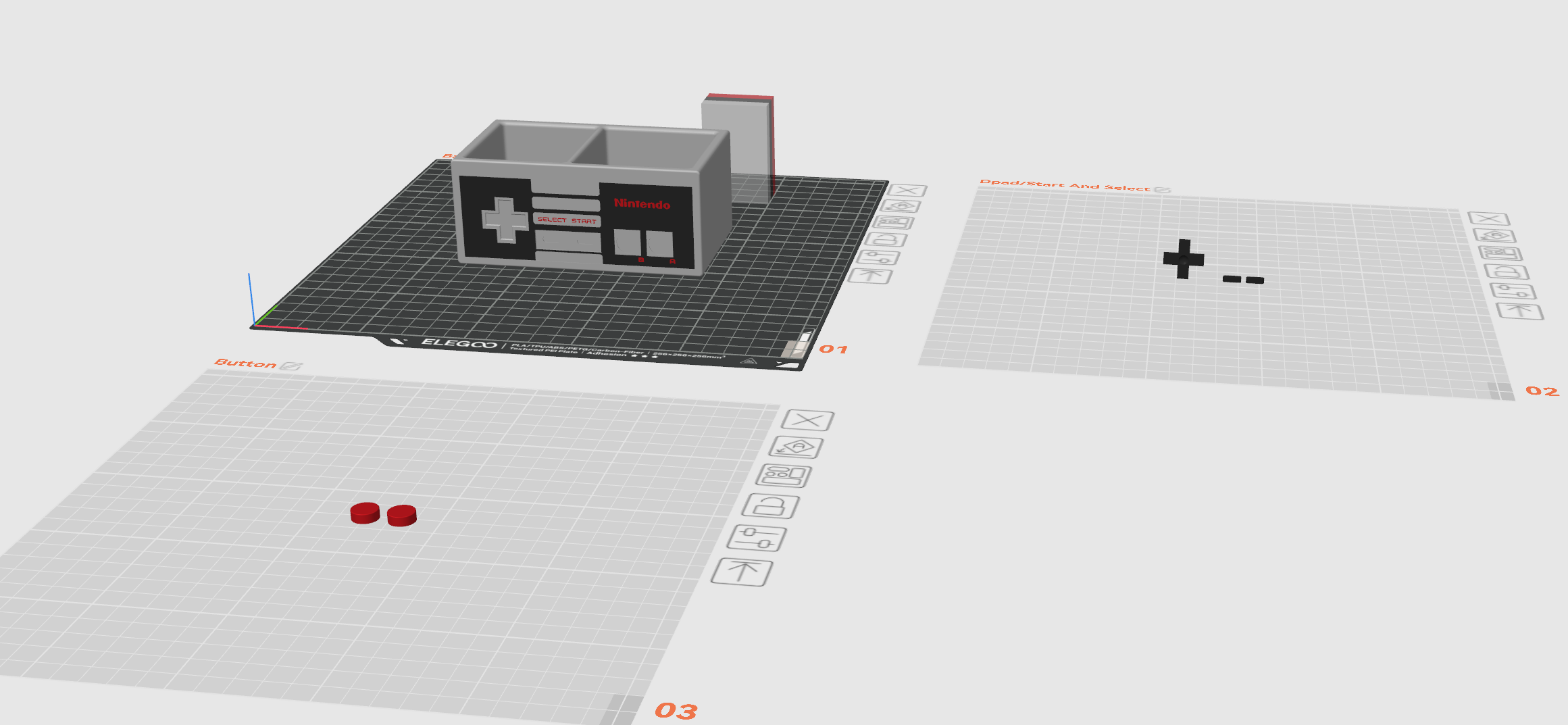 Miniatura 2 do modelo 3D NES Controller Desk Organizer 