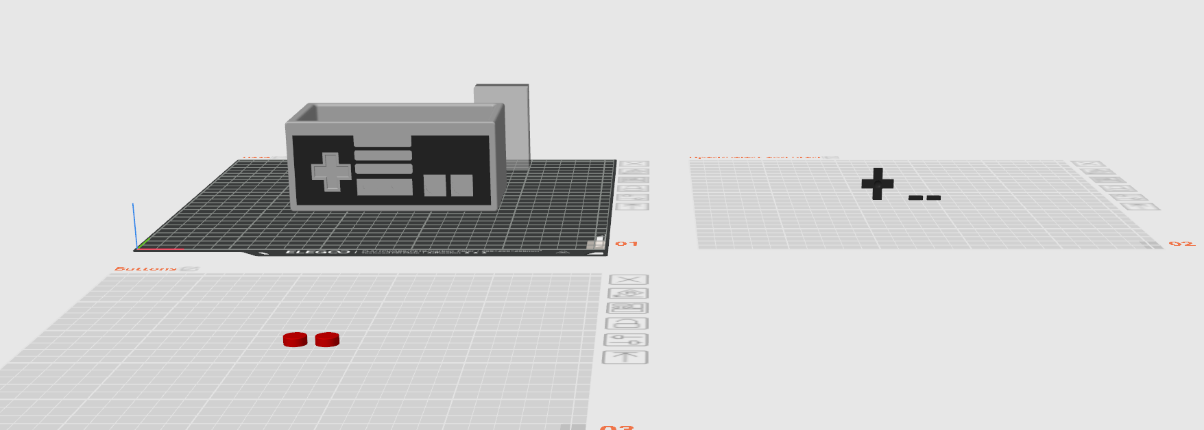 Miniatura 3 do modelo 3D NES Controller Desk Organizer 