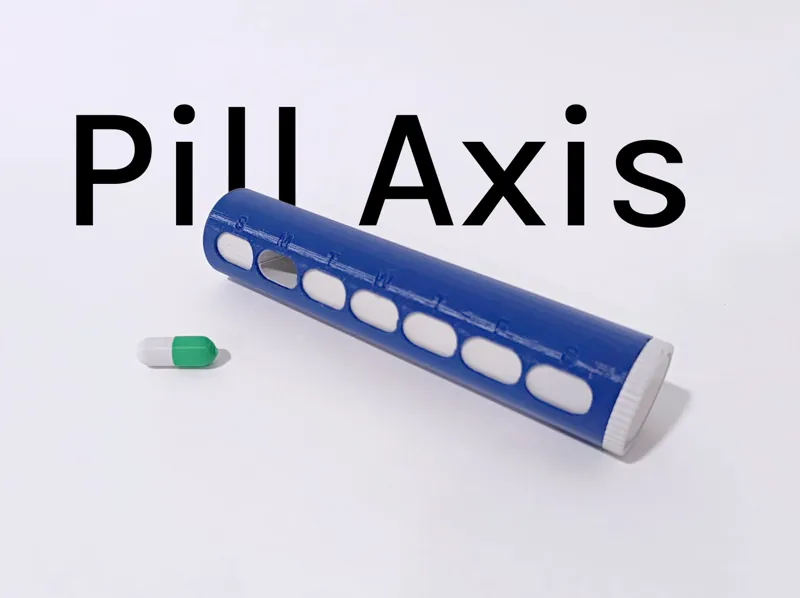 Pill Axis - rotating pill box organizer