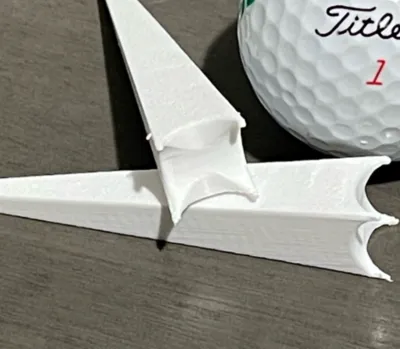 Golf Tee with minimal resistance / ball contact