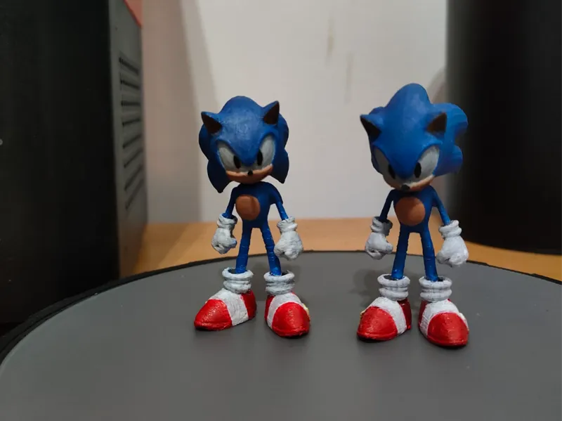Sonic model fixed! Ready to print.