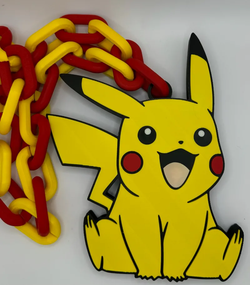 Pikachu Pokemon oversized chain 