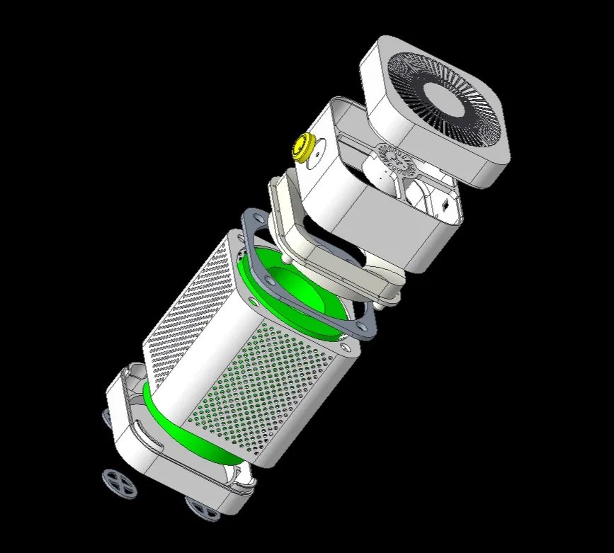 Miniatura 1 do modelo 3D 小米空气净化器（防）