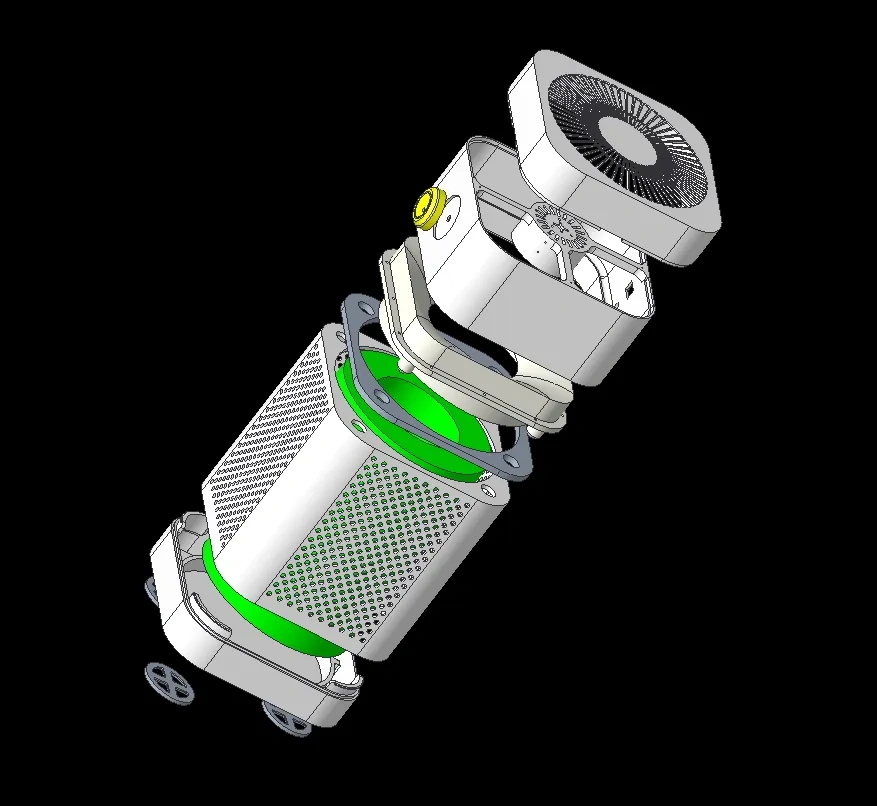 Miniatura 2 do modelo 3D 小米空气净化器（防）