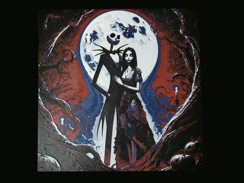 Jack and Sally in the Moonlight
