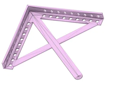 Set square for finding the center of a circle