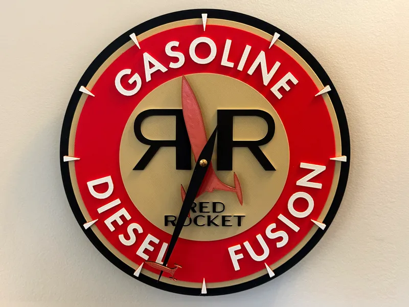 Red Rocket Clock