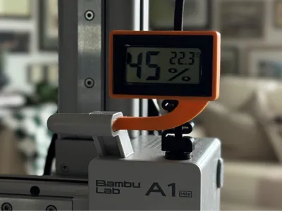Hygrometer Mount - Rectangular "Thought Bubble"
