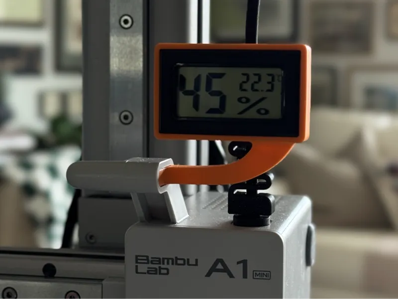 Hygrometer Mount - Rectangular "Thought Bubble"